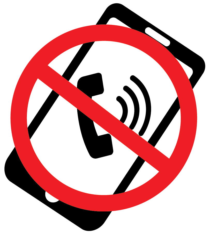 no cell phone graphic