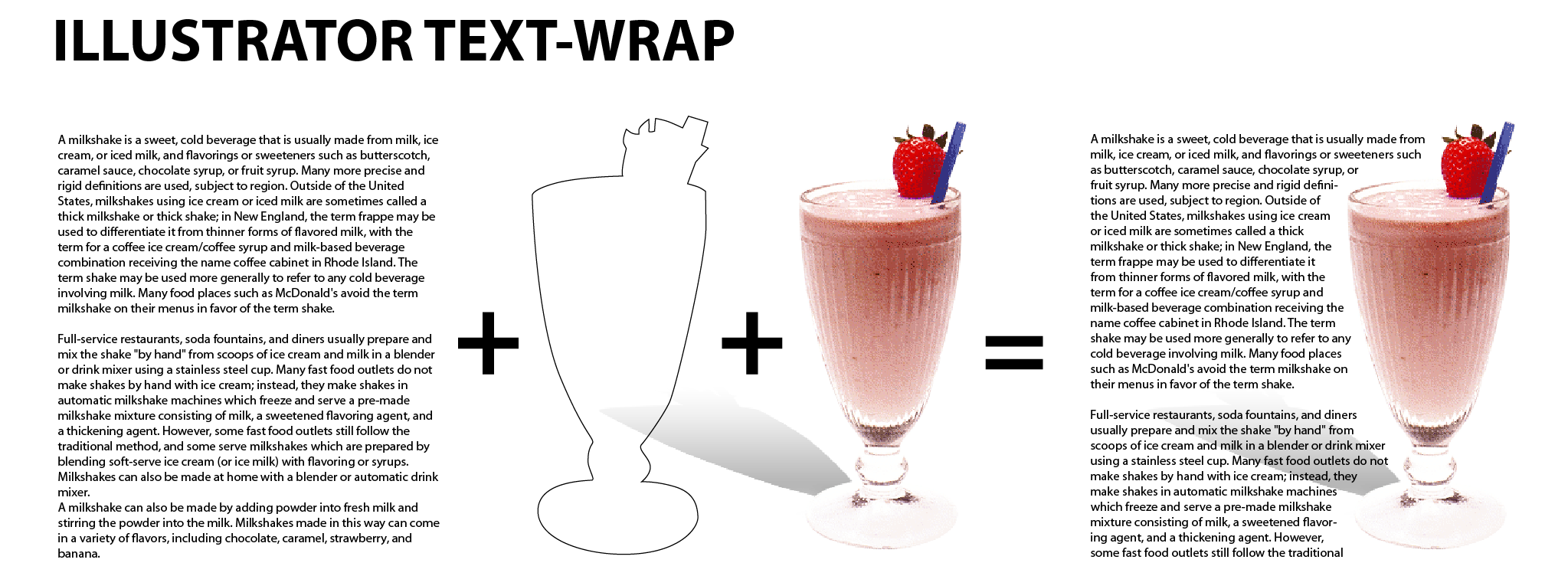 text wrapped milkshake 01